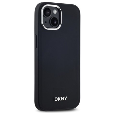 DKNY DKHMP15SPSCMCLK iPhone 15 6.1"czarny/black hardcase Plain Logo MagSafe