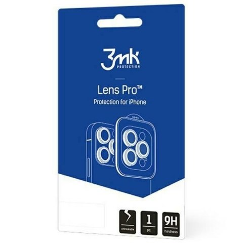 3MK Lens Protection Pro iPhone 15 Plus 6.1" niebieski/blue Ochrona na obiektyw aparatu z ramką montażową 1szt.