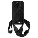 BMW BMHCP16X23PSCCK iPhone 16 Pro Max 6.9" czarny/black hardcase M Edition Carbon Stripe & Strap