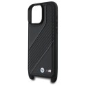 BMW BMHCP16X23PSCCK iPhone 16 Pro Max 6.9" czarny/black hardcase M Edition Carbon Stripe & Strap