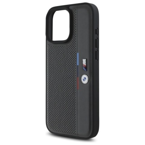 BMW BMHCP16L23PUPVA iPhone 16 Pro 6.3" antracyt/anthracite hardcase M Perforated Tricolor Detail Line