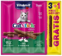 VITAKRAFT CAT STICK MINI królik/kaczka 3+1 szt