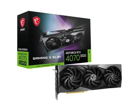 Karta graficzna GeForce RTX 4070 SUPER 12G GAMING X SLIM GDDRX6 192bit