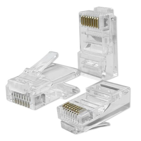 Wtyk złącze modularne RJ45 | CAT5e | UTP | Pozłacane styki | 100 sztuk