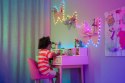 Inteligentne lampki dekoracyjne Strings USB-C (Candies) 100 LED RGB, serca, przezroczysty przewód, 6 m