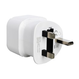 Adapter podróżny, gniazdo EU - wtyk UK AP-04