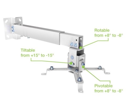 Uchwyt ścienno-sufitowy do projektora 43-65cm, 20kg