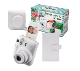 Aparat Instax mini 12 BIG BUNDLE (aparat + etui + album) biały