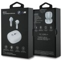 BMW słuchawki Bluetooth BMBEMIATP20LOH TWS + stacja dokująca biały/white Printed Logos