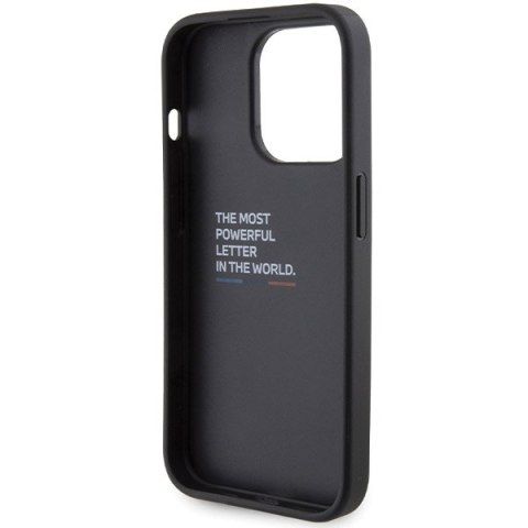 Etui BMW BMHCP15X22GSLK iPhone 15 ProMax 6.7" czarny/black hardcase Grip Hot Stamp