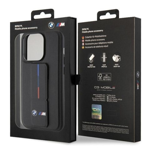 Etui BMW BMHCP15X22GSLK iPhone 15 ProMax 6.7" czarny/black hardcase Grip Hot Stamp