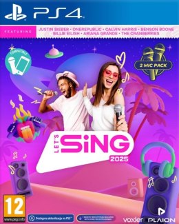 Gra PlayStation 4 Lets Sing 2025 2-mic