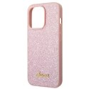 Guess GUHCP14XHGGSHP iPhone 14 Pro Max6,7" różowy/pink hard case Glitter Script