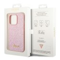 Guess GUHCP14XHGGSHP iPhone 14 Pro Max6,7" różowy/pink hard case Glitter Script