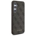 Guess GUHCS24FEG4GFBR S24 FE S721 brązowy/brown hardcase 4G Metal Gold Logo