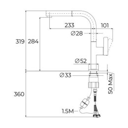 Bateria kuchenna OVAL 838 czarna