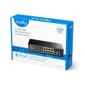 Cudy FS1010P łącza sieciowe Fast Ethernet (10/100) Obsługa PoE Czarny