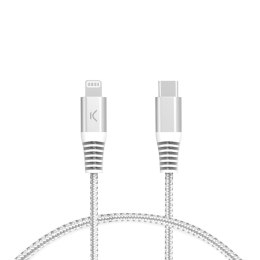 Kabel USB-C do Lightning KSIX Szary