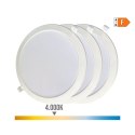 Downlight LED EDM 31568 18 W Ø 22 x 3,2 cm 3 Sztuk (4000 K)