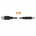 Kabel USB PcCom Czarny 2 m