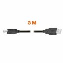 Kabel USB PcCom Czarny 3 m