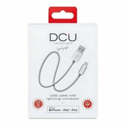 Kabel do ładowarki USB Lightning iPhone DCU 34101205 Srebrzysty 1 m