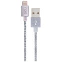 Kabel do ładowarki USB Lightning iPhone DCU 34101205 Srebrzysty 1 m