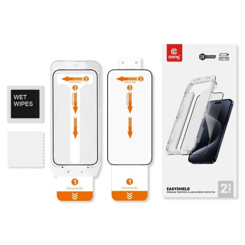 Szkło hartowane EasyShield 2-Pack - iPhone 16e / iPhone 14 / iPhone 13 / iPhone 13 Pro (2 sztuki)
