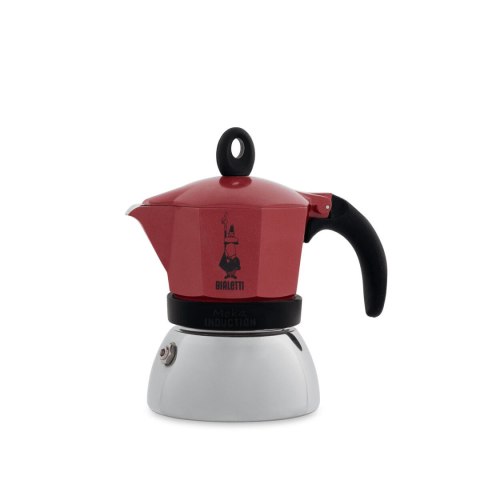 Włoska Kafeterka Bialetti Moka Induction Czarny Czerwony Aluminium 150 ml (1 Sztuk)