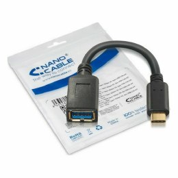 Kabel USB 3.1 NANOCABLE 10.01.4201 Czarny 0,15 m