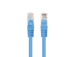 Patchcord kat.6 UTP 0.25M 10-pack fluke passed niebieski