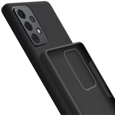 3MK Silicone Case Sam A52 4G/5G A52s 5Gczarny/black