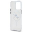 Karl Lagerfeld KLHMP14XHLSKCH iPhone 14 Pro Max 6.7" biały/white hardcase IML Metal Karl&Choupette Head MagSafe
