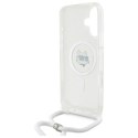 Karl Lagerfeld KLHMP16SHCCHNT iPhone 16 6.1" hardcase transparent IML Choupette Head & Cord Magsafe