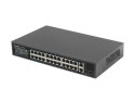 LANBERG SWITCH RACK 19" RSFE-24P-2C-360 24X 100MB POE+/2X COMBO GIGABIT 360W