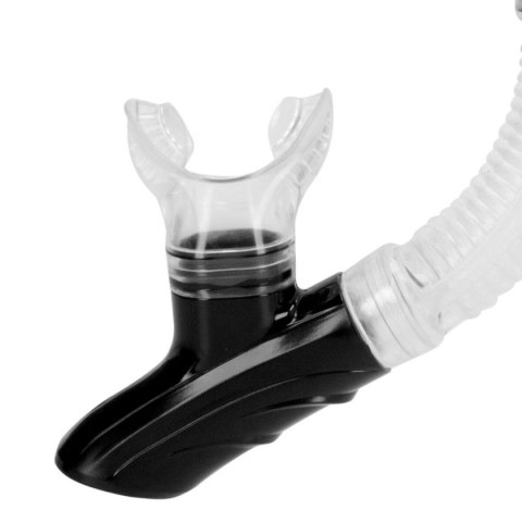 Okulary do Nurkowania z Rurką i Płetwami AquaSport Czarny Dorosłych (2 Sztuk)