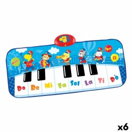 Pianino zabawka Winfun 90 x 0,5 x 38 cm Niebieski zwierzęta (6 Sztuk)