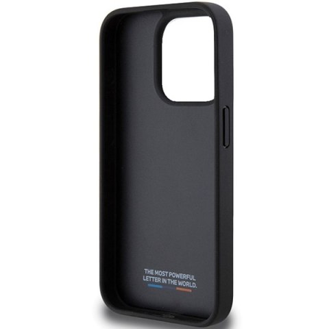 BMW BMHCP15X23PUPVK iPhone 15 Pro Max6.7" czarny/black hardcase Perforated Tricolor Line