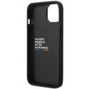 Etui BMW BMHCP14S22NBCK iPhone 14 / 15 /13 6.1" czarny/black Leather Carbon