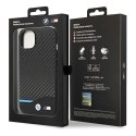 Etui BMW BMHCP14S22NBCK iPhone 14 / 15 /13 6.1" czarny/black Leather Carbon