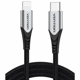 Kabel Lightning Vention TACHH Szary 2 m (1 Sztuk)