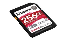 KINGSTON microSDXC Canvas 256GB React Plus UHS-II 280R/150W U3 V60 for Full HD/4K