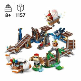 Zestaw do budowania Lego Super Mario 71425 Diddy Kong's Mine Kart Ride Wielokolorowy 1157 Części