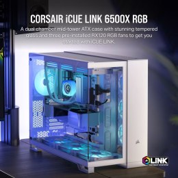 Obudowa iCUE LINK 6500X RGB Mid-Tower ATX biała