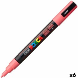 Marker farby akrylowe POSCA PC-3M Koral 0,9-1,3 mm (6 Sztuk)