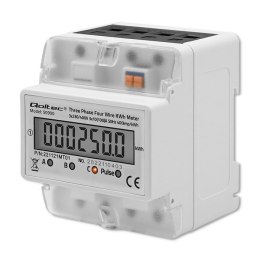 Trójfazowy elektroniczny licznik | miernik zużycia energii na szynę DIN | 400V | LCD | 4P