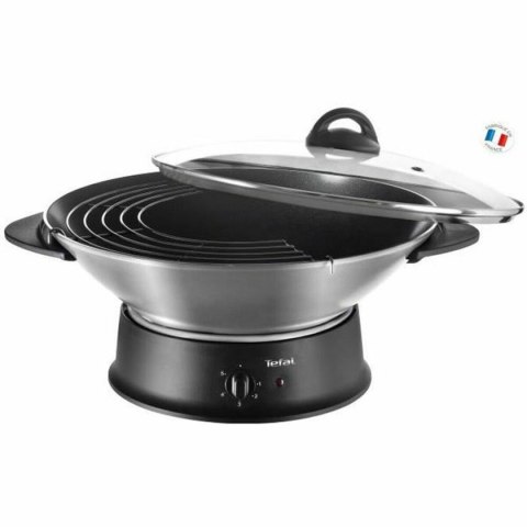 Patelnia Wok Tefal WO3000 Czarny Aluminium 1200 W