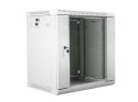 Szafa instalacyjna wisząca 19 cali 12U 600X450mm szara (drzwi szklane)