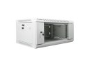 Szafa instalacyjna wisząca 19 cali 4U 600X450mm szara (drzwi szklane)