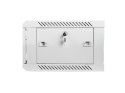 Szafa instalacyjna wisząca 19 cali 4U 600X450mm szara (drzwi szklane)